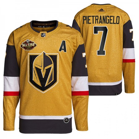 Vegas Golden Knights Alex Pietrangelo 7 2022 NHL All-Star Gold Authentic Shirt - Mannen